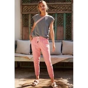Varley Womens Corinth Joggers in Dusty Pink Sz XS Drawstring More Like Sz M‎